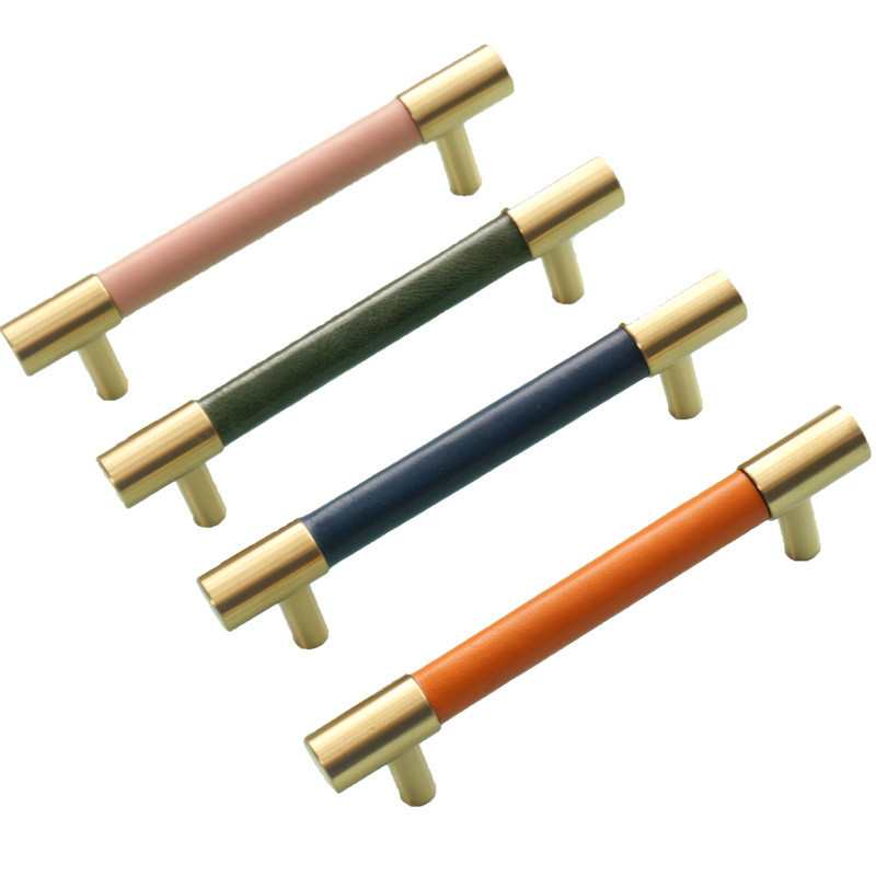 160mm カラフル レザー ノンブ ドア ハンドル ドア ハンドル 装飾用