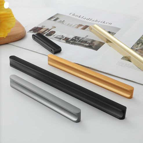 ソース 工場 モダン シンプル クローゼット ゴールド ハンドル キャビネット ドア ハンドル キャビネット 引き出し エクステンション ブラック ハンドル